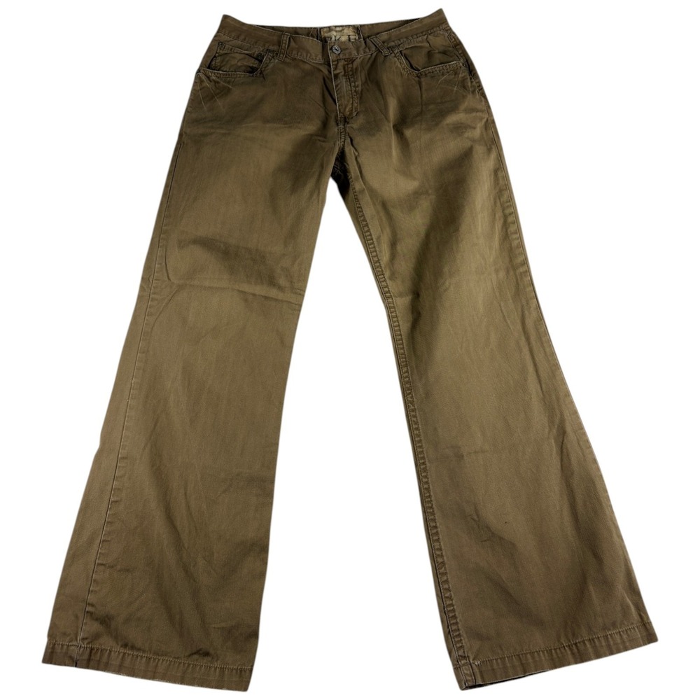 Buckle BKE Jeans Mens 34 Tan Denim Stretch Dark Wash Straight‎ Leg Casual